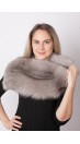 Grey fox fur collar – neck warmer